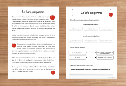 Compréhension de textes : Automne 