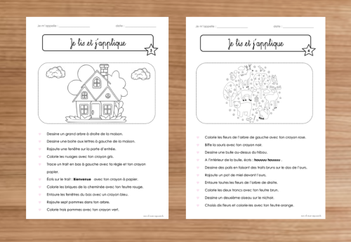 Compréhension de consignes 