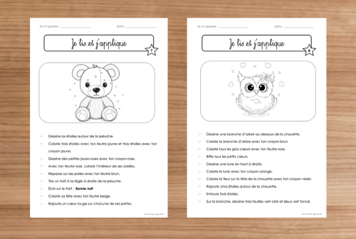 Compréhension de consignes 
