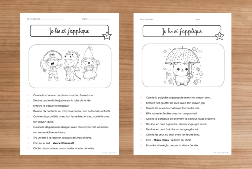 Compréhension de consignes 
