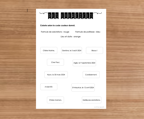 Dossier : La lettre 