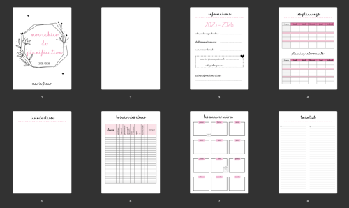 Cahier de planification PDF 