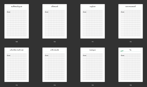 Cahier de planification VERT D&#039;EAU