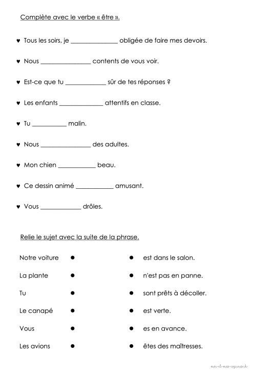 Dossier : Les auxiliaires, aller &amp; révisions