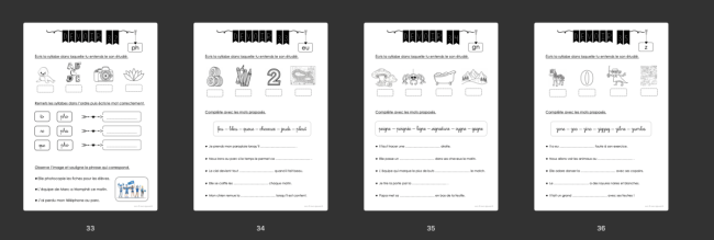 Devoirs : Français 3P 