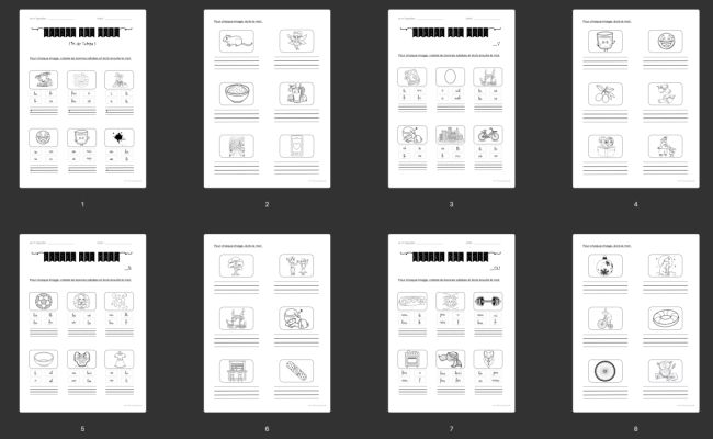 Dossier : J'écris des mots 