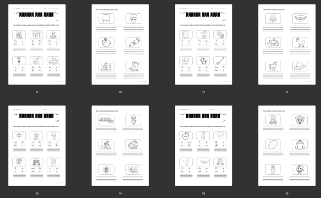 Dossier : J&#039;écris des mots 