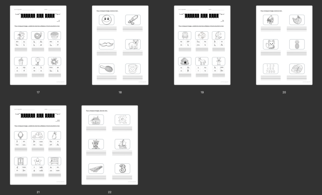 Dossier : J&#039;écris des mots 