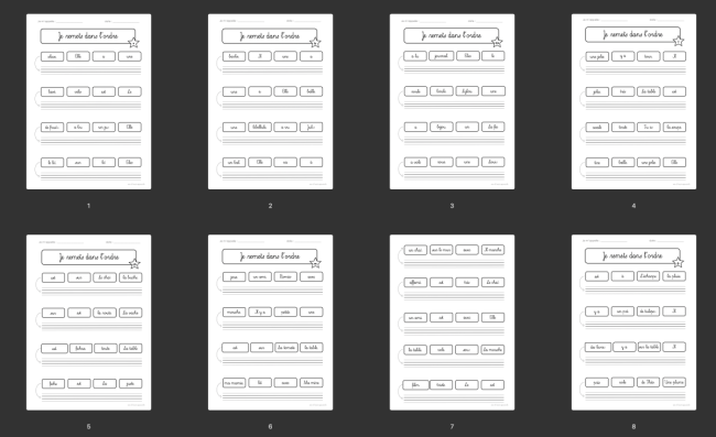 Remettre dans l'ordre - Nouvelle version