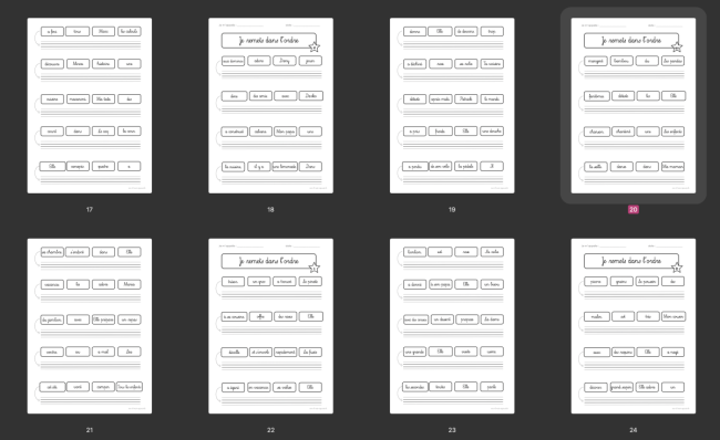 Remettre dans l'ordre - Nouvelle version