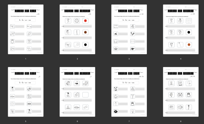 Ecrire des mots et des phrases  : TEMPS 3
