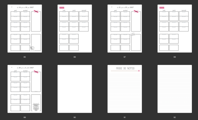 Cahier de planification 2026-2027