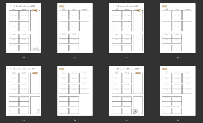 Cahier de planification - PDF