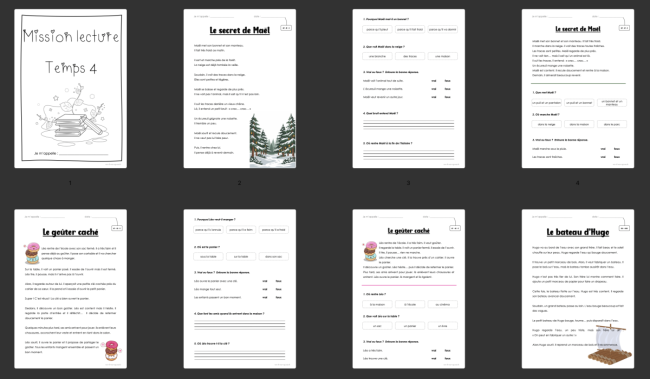 Dossier : Lecture compréhension TEMPS 4
