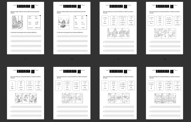 Devoirs : Français 4P 