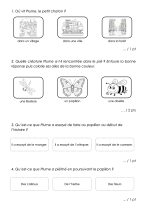 Evaluation FR : Compréhension d'une histoire
